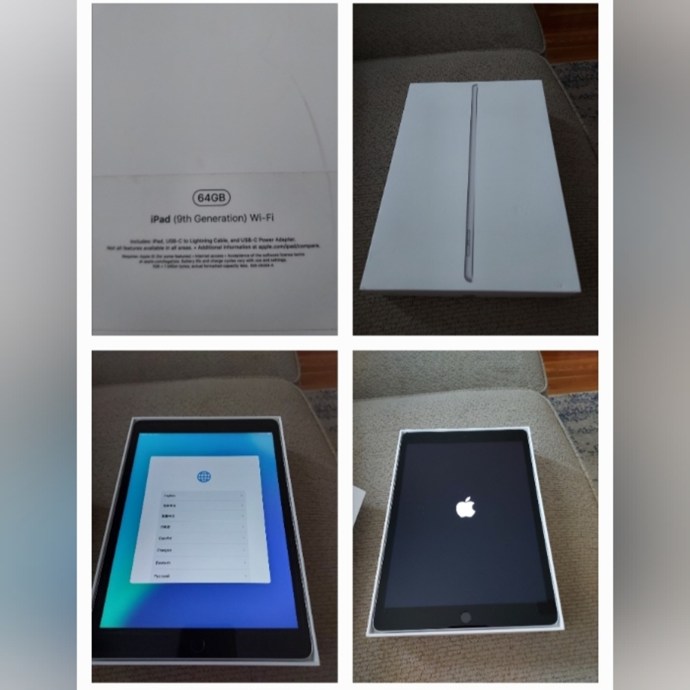 Apple Silver Ipad, 9th Gen,  64gb. With Wifi